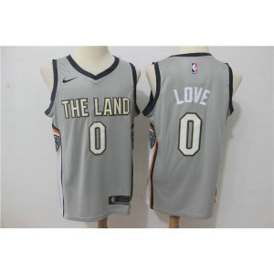 NBA Cavaliers 0 Kevin Love Gray City Edition Nike Men Jersey