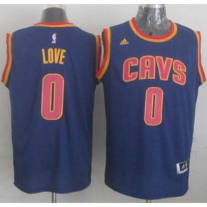 NBA Cavaliers 0 Kevin Love Navy Blue Revolution 30 Men Jersey