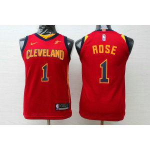 NBA Cavaliers 1 Derrick Rose Red Nike Replica Youth Jersey