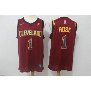 NBA Cavaliers 1 Derrick Rose Red Nike Swingman Men Jersey