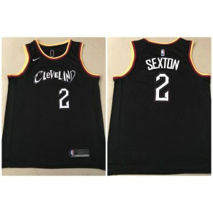 NBA Cavaliers 2 Collin Sexton Black Men Jersey