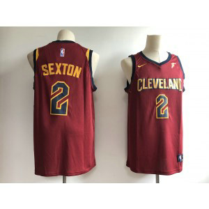 NBA Cavaliers 2 Collin Sexton Red 2018 NBA Draft Nike Men Jersey
