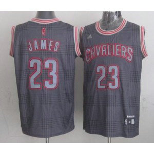 NBA Cavaliers 23 LeBron James Black Rhythm Men Jersey