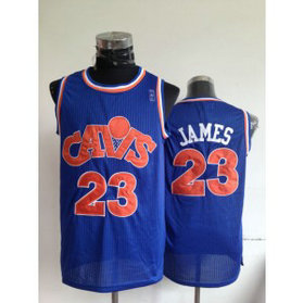 NBA Cavaliers 23 LeBron James Blue Men Jersey 1