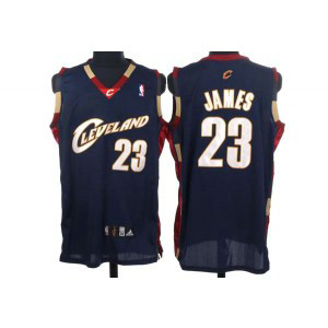 NBA Cavaliers 23 LeBron James Blue Men Jersey