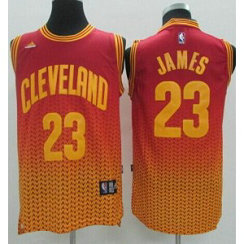 NBA Cavaliers 23 LeBron James Red Resonate Men Jersey