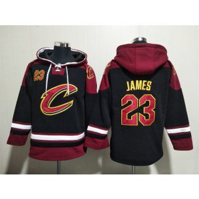 NBA Cavaliers 23 Lebon James Black Hoodie Sweatshirt