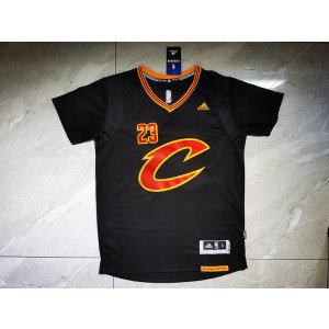 NBA Cavaliers 23 Lebon James Black Men Jersey