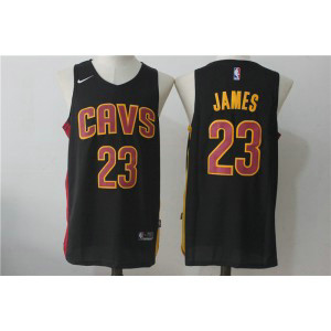 NBA Cavaliers 23 Lebron James Black Nike Men Jersey 1