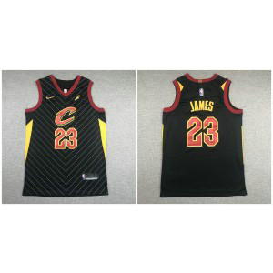 NBA Cavaliers 23 Lebron James Black Nike Men Jersey