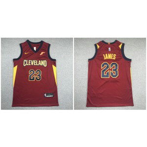 NBA Cavaliers 23 Lebron James Red Nike Men Jersey