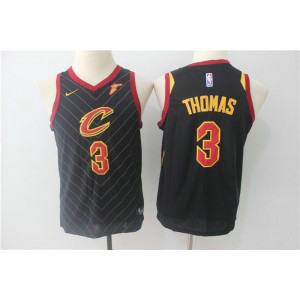 NBA Cavaliers 3 Isaiah Thomas Black Nike Swingman Youth Jersey