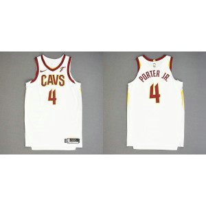 NBA Cavaliers 4 Kevin Porter Jr. White New AU Style Men Jersey