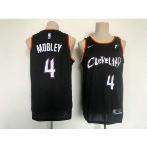 NBA Cavaliers 4 Mobley Black 2021 New Men Jersey