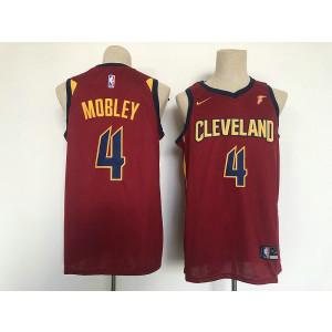 NBA Cavaliers 4 Mobley Red 2021 New Nike Men Jersey