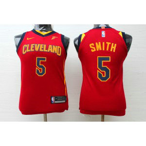 NBA Cavaliers 5 J.R. Smith Red Nike Replica Youth Jersey