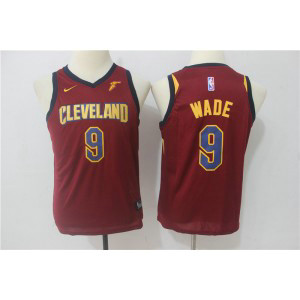 NBA Cavaliers 9 Dwyane Wade Red Nike Swingman Youth Jersey