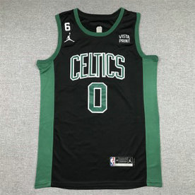 NBA Celtic 0 Jayson Tatum Black 2022-23 Nike Men Jersey