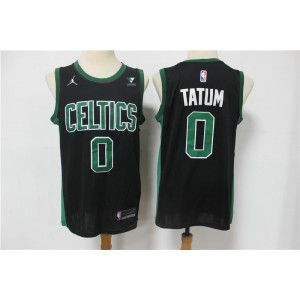 NBA Celtics 0 Jayson Tatum Black Jordan 2021 Men Jersey