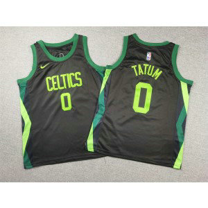 NBA Celtics 0 Jayson Tatum Black Nike Youth Jersey
