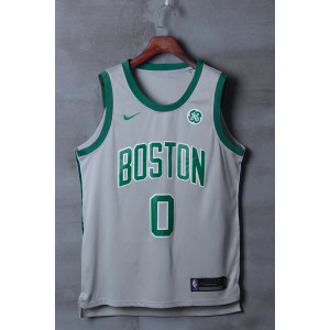 NBA Celtics 0 Jayson Tatum Gray City Edition Nike Men Jersey