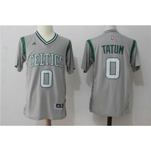 NBA Celtics 0 Jayson Tatum Gray Pride Swingman Men Jersey