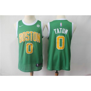 NBA Celtics 0 Jayson Tatum Green Earned Edition Nike Men Jersey