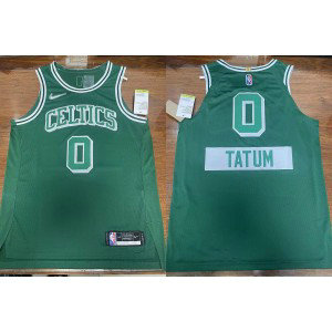 NBA Celtics 0 Jayson Tatum Green New AU Style Men Jersey