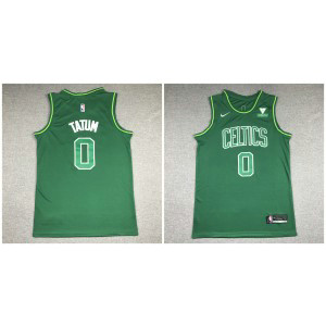 NBA Celtics 0 Jayson Tatum Green Nike Men Jersey 2