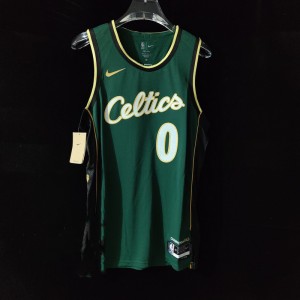 NBA Celtics 0 Jayson Tatum Green Nike Men Jersey
