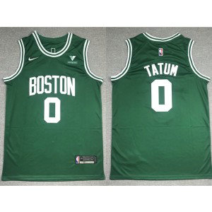NBA Celtics 0 Jayson Tatum Green White Jordan Men Jersey