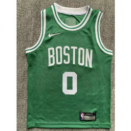 NBA Celtics 0 Jayson Tatum Green Youth Jersey