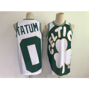 NBA Celtics 0 Jayson Tatum White Men Jersey