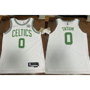NBA Celtics 0 Jayson Tatum White New AU Style Men Jersey