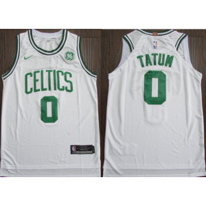 NBA Celtics 0 Jayson Tatum White Nike Men Jersey 2