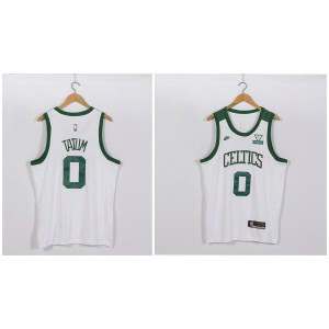 NBA Celtics 0 Jayson Tatum White Nike Men Jersey