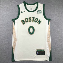 NBA Celtics 0 Jayson Tatum White Nike Men Jersey