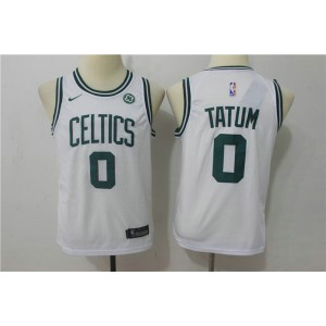 NBA Celtics 0 Jayson Tatum White Nike Swingman Youth Jersey