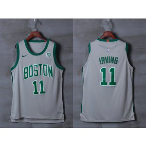 NBA Celtics 11 Kyrie Irving Gray City Edition Nike Men Jersey
