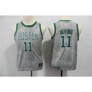 NBA Celtics 11 Kyrie Irving Gray City Edition Nike Youth Jersey