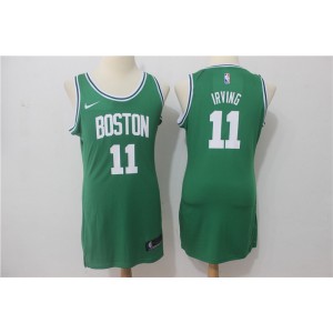 NBA Celtics 11 Kyrie Irving Green Nike Iron Women Jersey