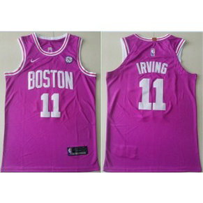 NBA Celtics 11 Kyrie Irving Purple Nike Men Jersey