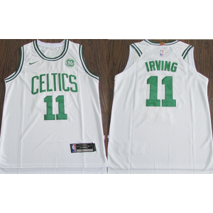 NBA Celtics 11 Kyrie Irving White Nike Men Jersey