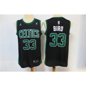 NBA Celtics 33 Larry Bird Black 2021 Jordan Men Jersey