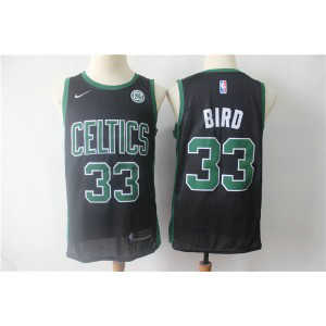 NBA Celtics 33 Larry Bird Black Nike Swingman Men Jersey