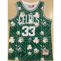 NBA Celtics 33 Larry Bird Green Basketball Men Jersey