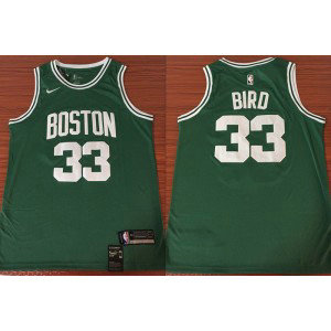 NBA Celtics 33 Larry Bird Green Nike Swingman Men Jersey 1