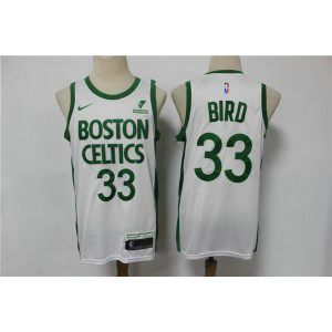 NBA Celtics 33 Larry Bird White 2020 City Edition Nike Men Jersey