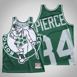 NBA Celtics 34 Paul Pierce Mitchell&Ness Big Face Men Jersey