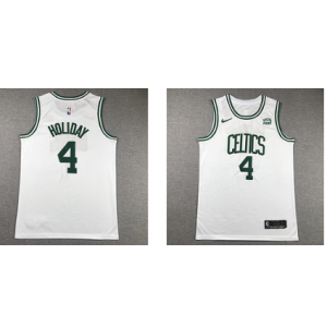 NBA Celtics 4 Holiday White Nike Men Jersey